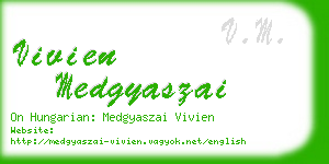 vivien medgyaszai business card